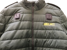 Sugdens Ambulance / Paramedic Green Padded Jacket Embroidered