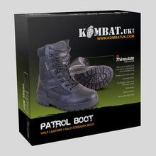Kombat UK Patrol Boot - Half Leather/Half Nylon - Black