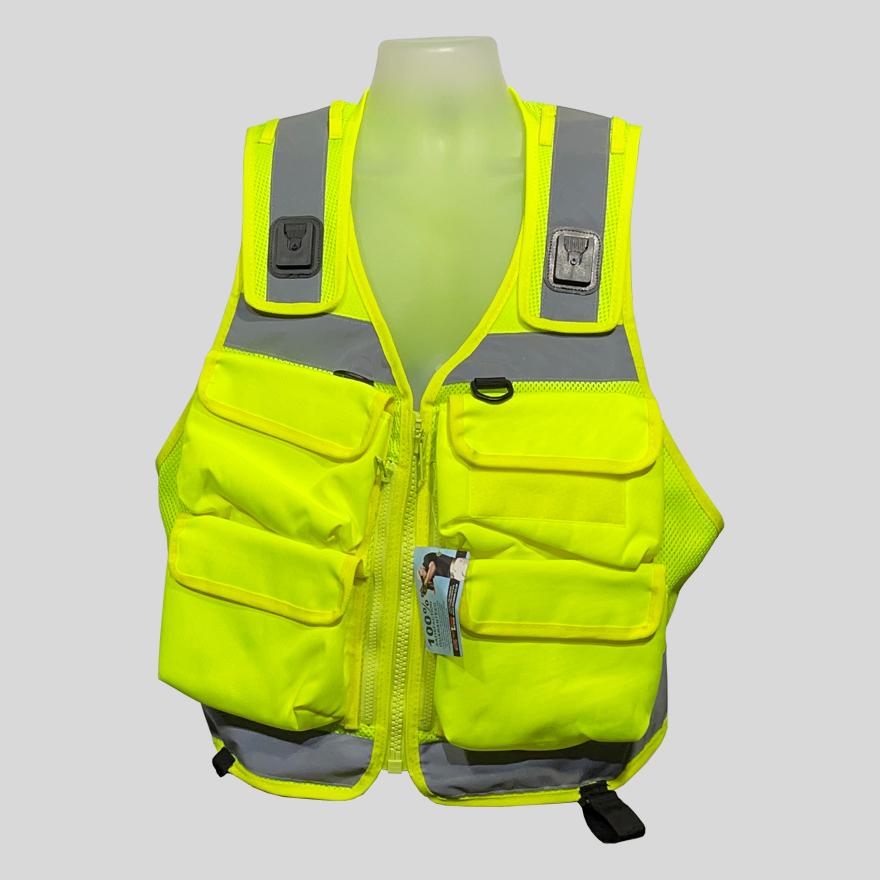 Niton Tactical Security 4 Pocket Vest - Yellow Hi Vis – Frontline