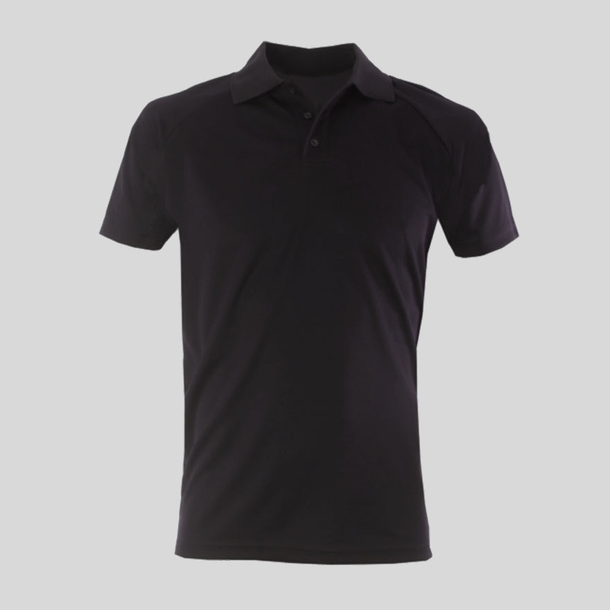 Black polo shirt deals with epaulettes