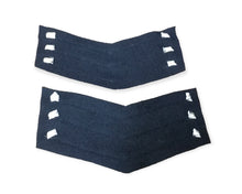 Sergeant Chevron Silver Braid Patches