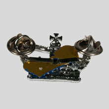 Metal Blue Crown Police Pip Badges