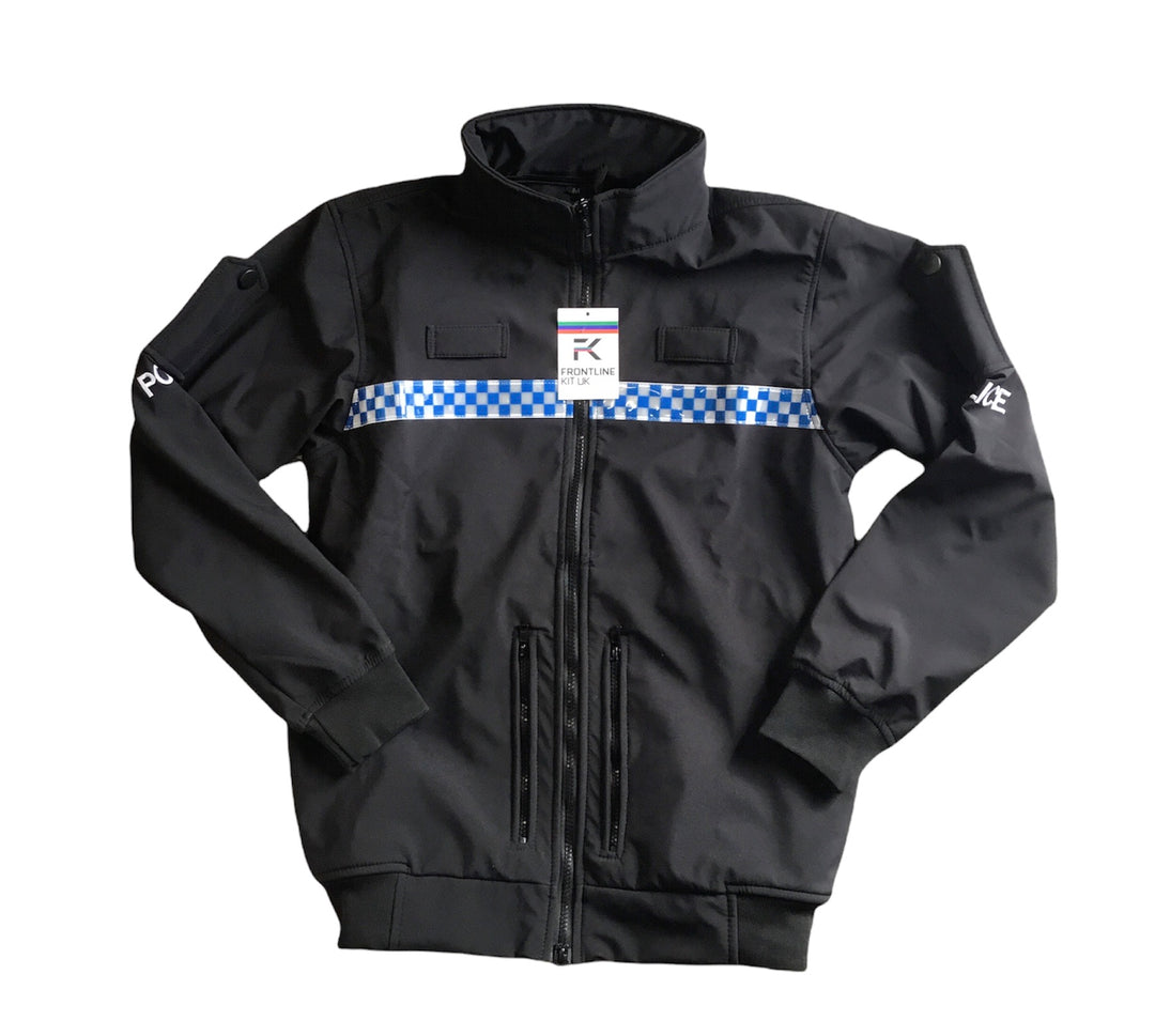 Police Soft Shell Jacket With Arm Epaulettes – Frontline Kit UK