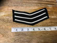 Sergeant Chevron Silver Braid Patches