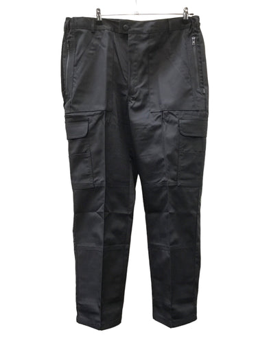 Police Black Cargo Trousers made by Yaffy
